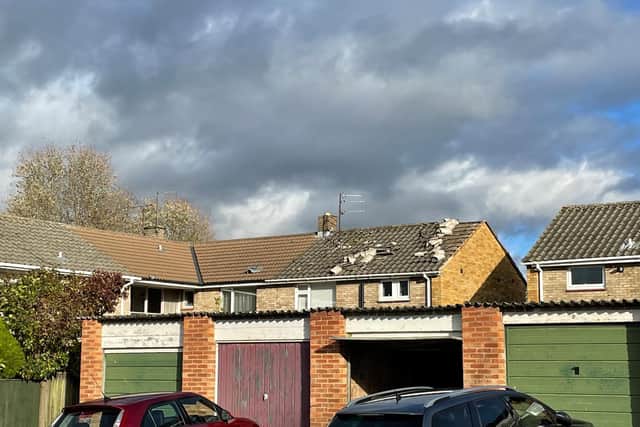 Many residents have reported damage to their roofs