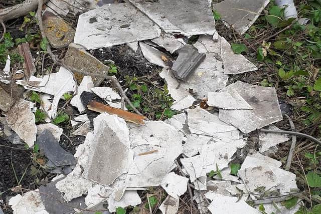 Asbestos dumped in Lowick.