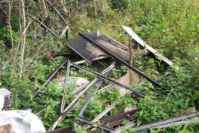 Waste left in Aldwincle.