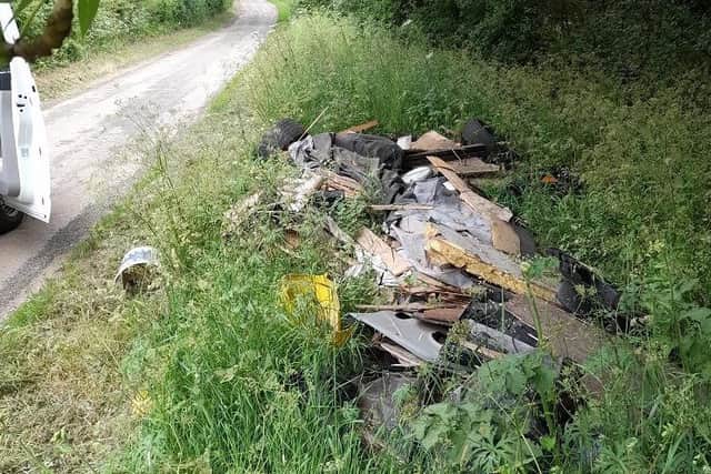 Rubbish dumped in Sudborough Road