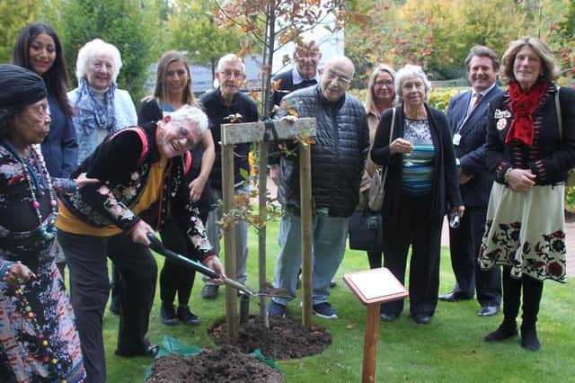 Residents at a Northampton care home took part in a tree planting ceremony.