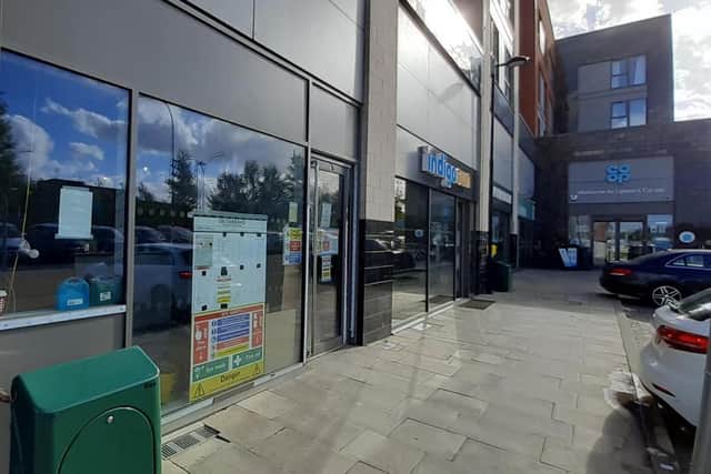 The attack happened in Upton Place, close to the local Co-op grocery store