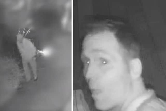 This CCTV image of a man police want to speak to was shown on Crimewatch