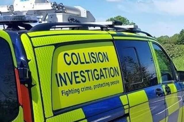 Crash investigators are appealing for witnesses after a pedestrian died in the town centre on Wednesday