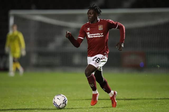 Miguel Ngwa was one of six teenagers to start for the Cobblers against Brighton on Tuesday night (Picture: Pete Norton)