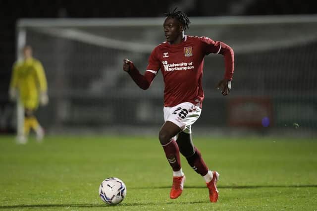 Miguel Ngwa was one of six teenagers to start for the Cobblers against Brighton on Tuesday night (Picture: Pete Norton)