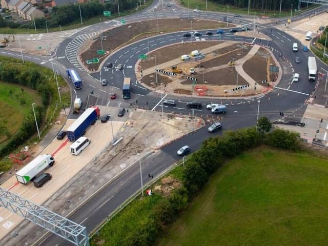 A bird's eye view of the new junction
