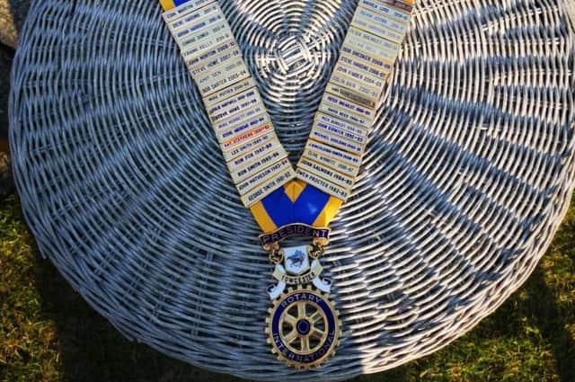 Rotary Club of Towcester president's regalia has been stolen.