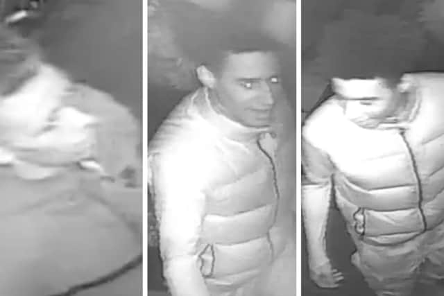Police believe these three man might have information useful to the case. Photo: Northamptonshire Police.
