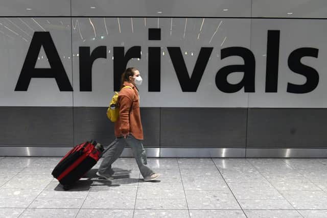 Quarantine rules were in force for people arriving in the UK during the pandemic. (File picture).