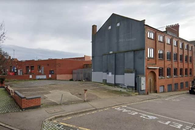 The car park is where the developer plans to build the flats.