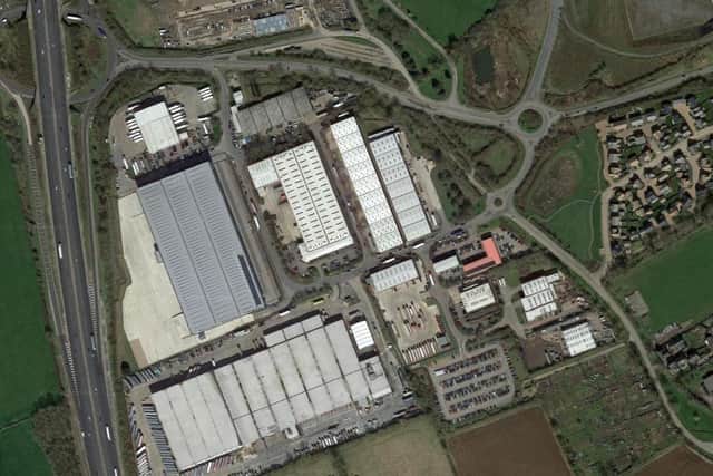 The driver and security guard were left tied up on an industrial estate close to junction 18
