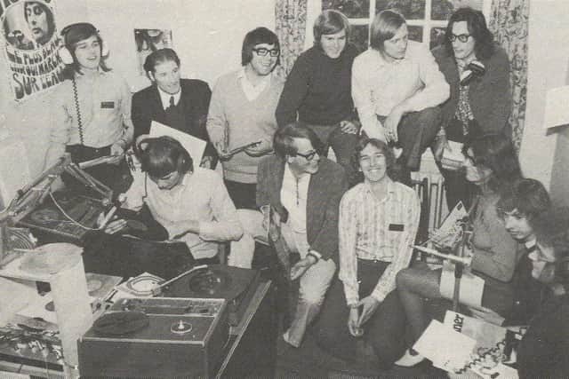 The original Radio Nene Valley team in 1971