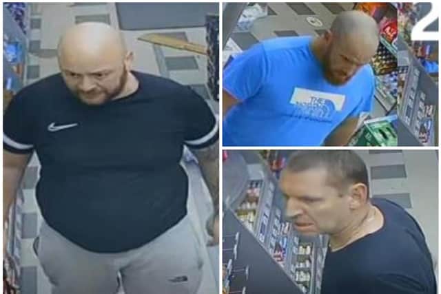 Police want to find names to go with these three faces.