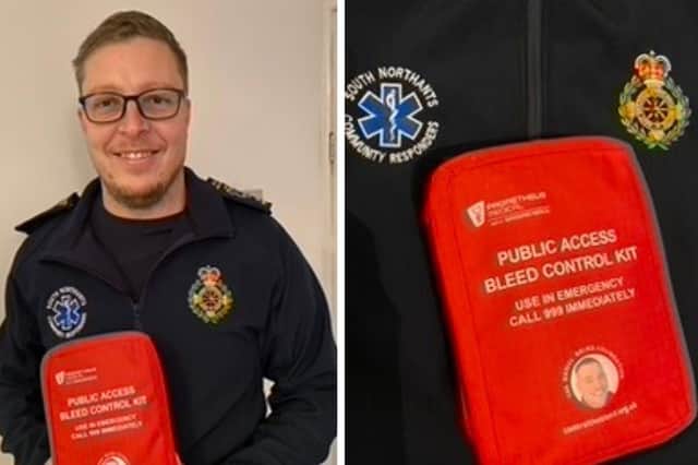 David hopes the kits will be placed alongside defibrillators to help save lives.