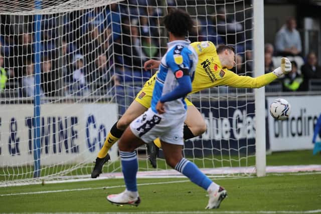 Josh Grant scored the equaliser and was a constant thorn in Town's side on Saturday.