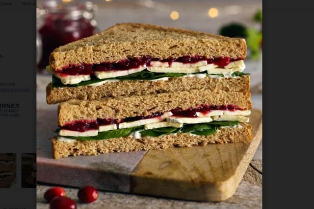 Brie and cranberry is a popular choice