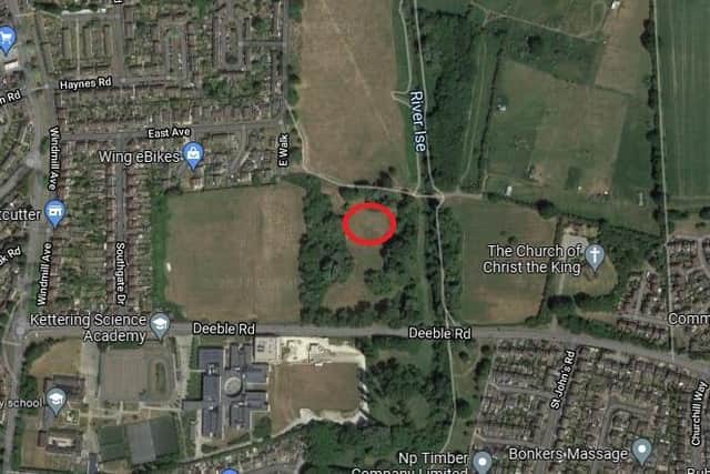 The piece of land under investigation.