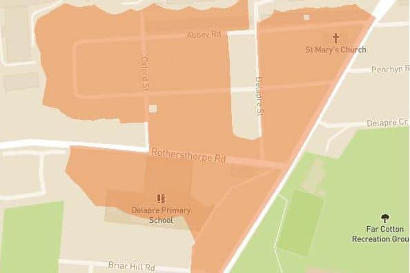 More than 180 properties were affected by this morning's power cut