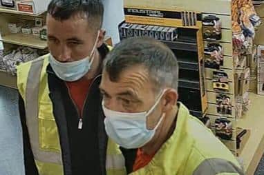 Police want to trace these two men who they believe may hold vital information about two shopifting cases
