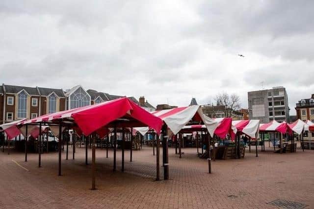 The council has recently reneged on plans to get rid of Market Square traders while the work is ongoing.