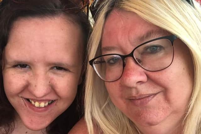 Katie Flynn and her mum Clare Wood.