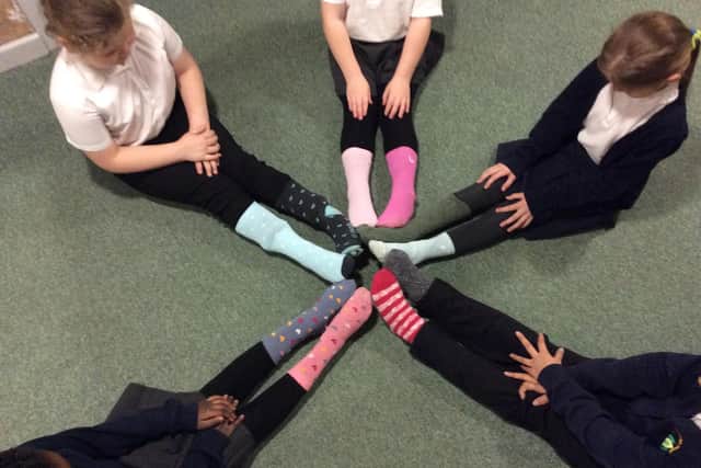 Odd Socks Day at The Arbours.