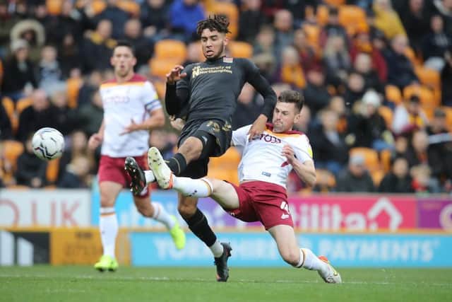 Kion Etete had to be replaced by Danny Rose in first-half stoppage-time after taking a nasty elbow to his face. Picture: Pete Norton.