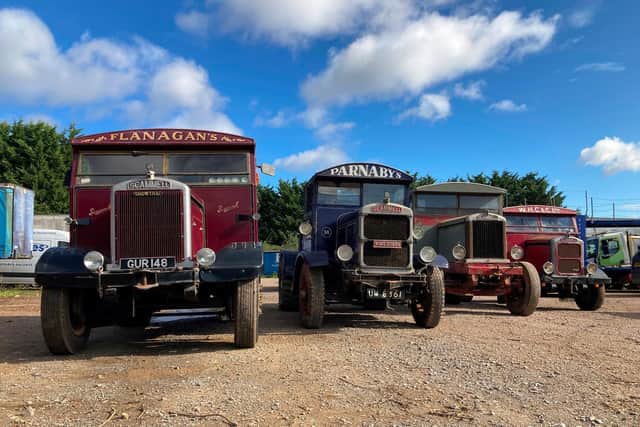 Most of the vehicles on offer are at least 80 years old.