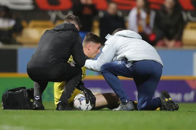 Liam Roberts was suffering with a sore neck after Saturday's game.
