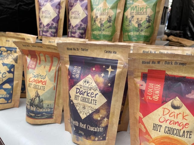 Flavour Art Coffee at the street market in Church Walk, Burgess Hill.