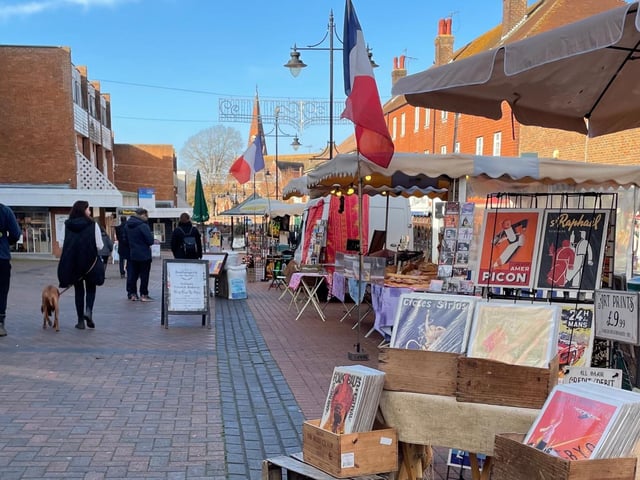 La Boulangerie Du Marché at the street market in Church Walk, Burgess Hill.