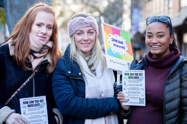 March with Midwives drew thousands of campaigners nationwide. Photo: Kirsty Edmonds.