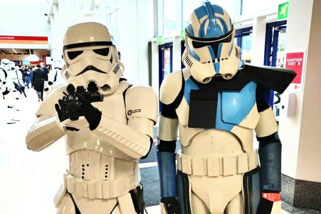 Henry made his own Stormtrooper costume for MCM Comic Con.