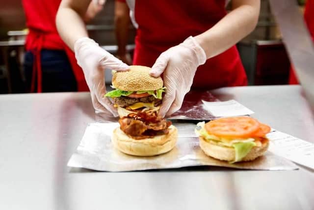 The fast food chain serves burgers, milkshakes and more.