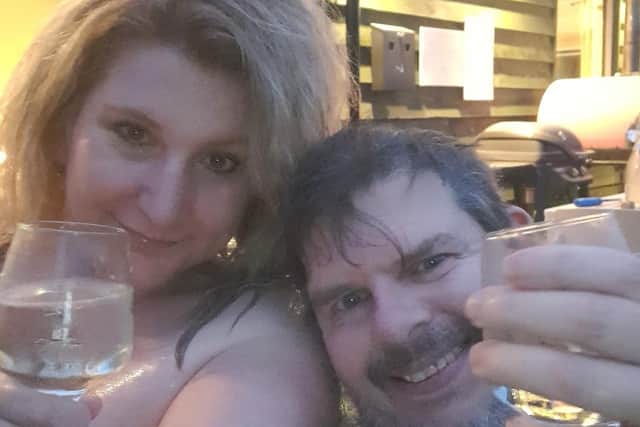 Cheers from the hot tub.