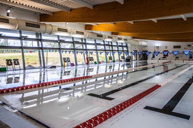 Moulton Leisure Centre swimming pool.