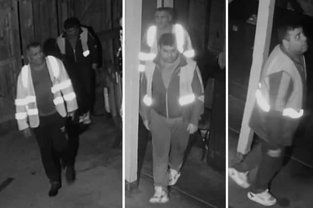 Police want to identify two men spotted on CCTV at the Grange Park pub
