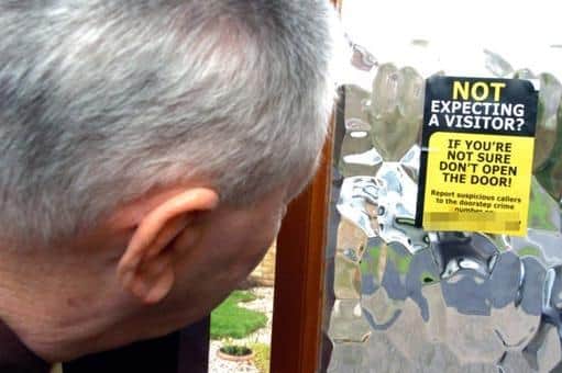 Police have issued warnings after a spate of suspcious callers knocking on doors in Abington
