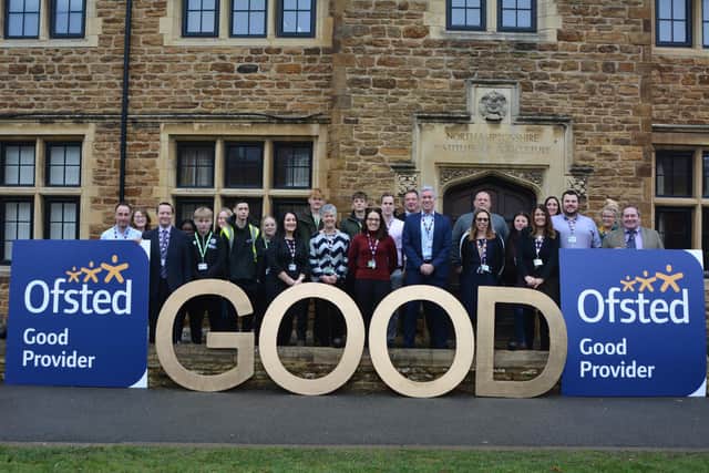 Moulton College has been ranked as 'good' by Ofsted.