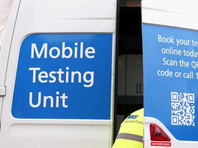 A mobile PCR testing unit will set up at Brackley Leisure Centre from today — but you MUST book an appointment