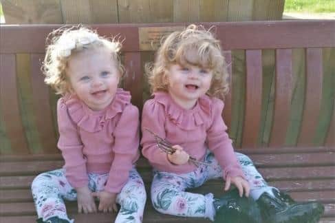 The girls are now happy, healthy and about to turn two.