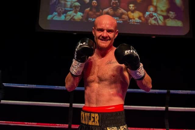 Dempsey Madden fights at The Park Inn in Northampton on Wednesday night