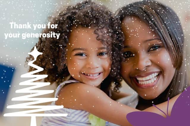 You can donate to families in refuges this Christmas.