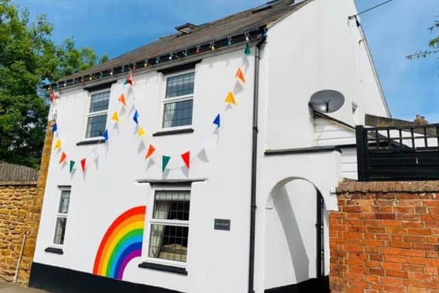 The Colemans raised just under £2,000 for the NHS last summer when they decorated their home with rainbow colours.