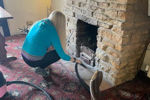 Volunteers have been getting the interior of the pub ready