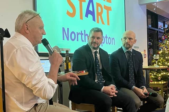 The former professional rugby players spoke about their careers.