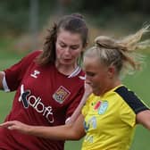 Abbie Brewin was on target for the Cobblers in their 4-2 defeat at Lincoln City