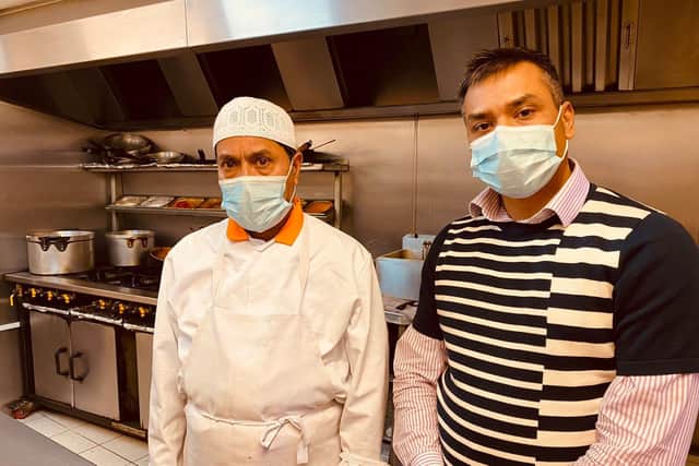 The food was made by chefs at Lasaan and Fusion Spice in Northampton
