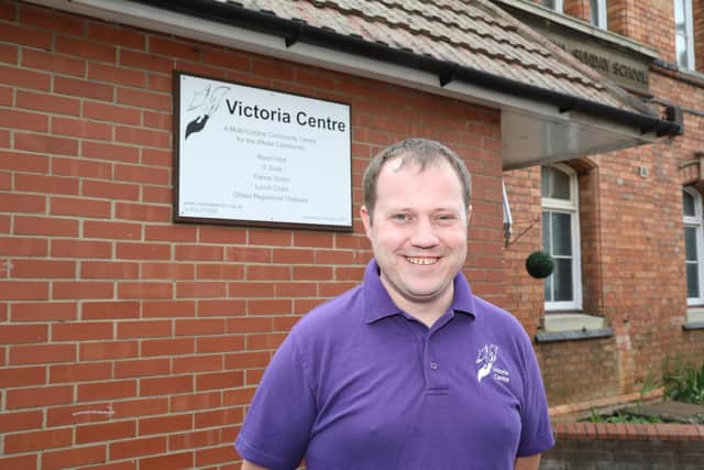 Adam Humphrey, pictured outside the Victoria Centre just weeks before he was suspended